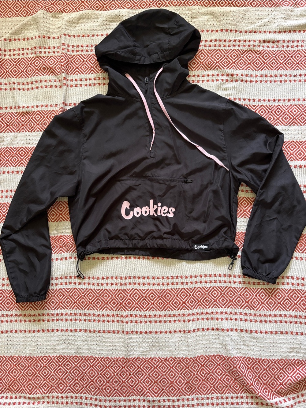 Cookies Black n pink Pullover Windbreaker XL